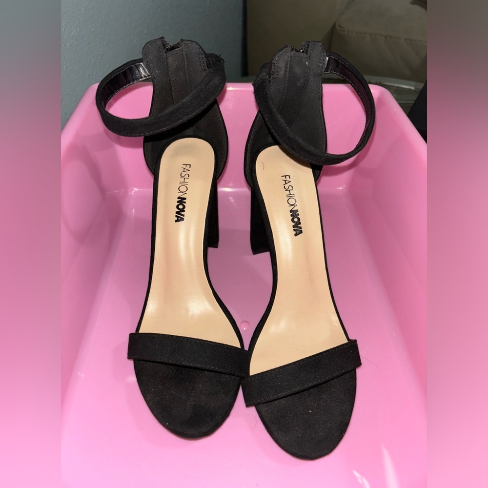 Black high heels